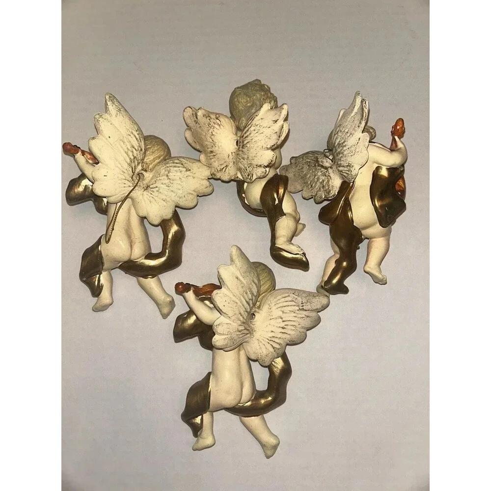 Lot Of Plastic Christmas Angel Decorations 4 Count